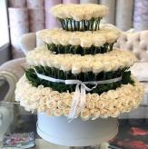 More information about Torre de Rosas Blancas Navidad de Amor Premium